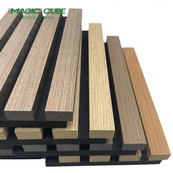 Dec Acoustic Slat Wall Panel Covering MDF Wooden Veneer Composition Acoustic