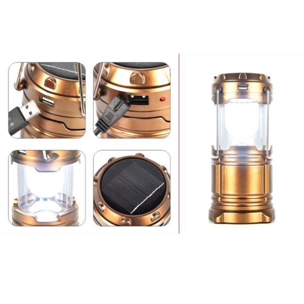 Solar Panel rechargeable led camping lantern Portable Light Camping ABS Shell