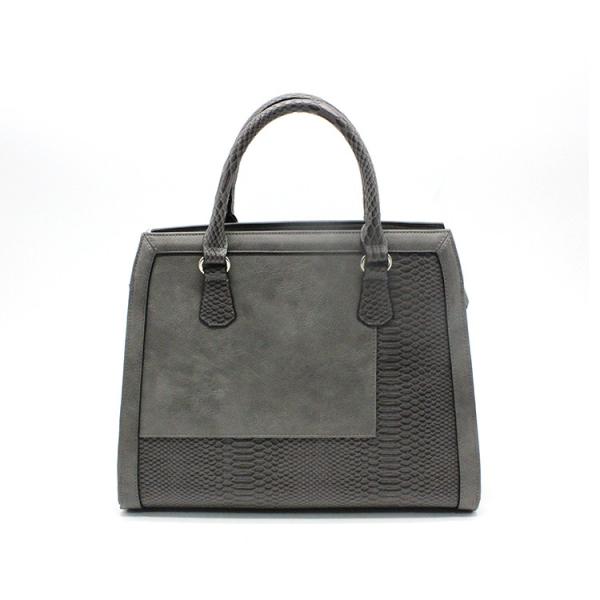 Polyester Lining Womens Leather Bag PU Black Leather Crossbody Bag