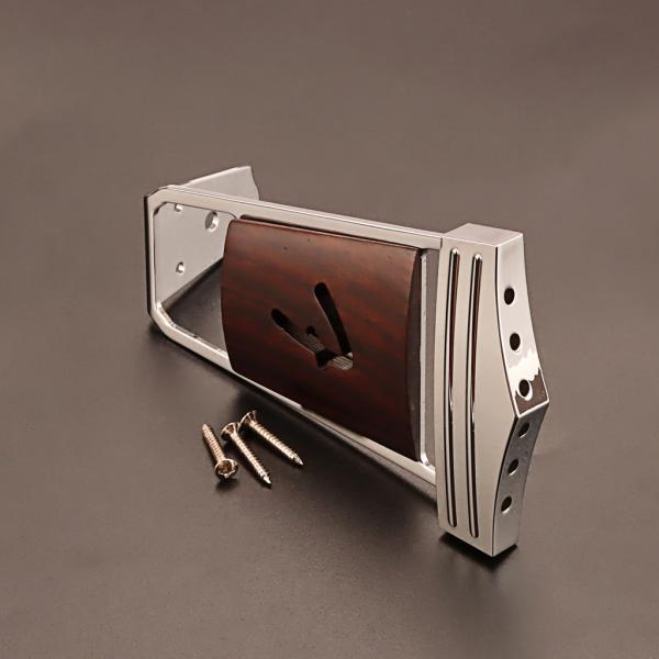 6 Strings Vintage Jazz Guitar Bridge Tailpiece For Electric Guitar Replacement Parts Metal Rosewood With Mounting Screws