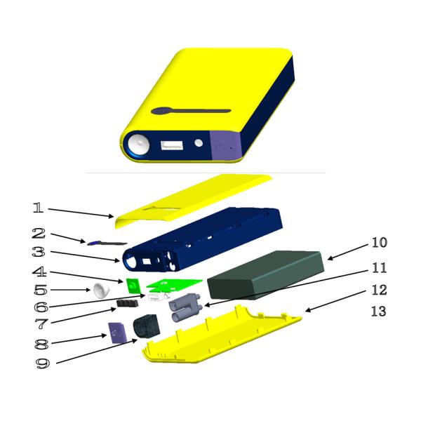 XINGHAORUI  Mini Mulit Purpose Power Supply Car Emergency Power Supply Jump starter for vehicle& mobile phone