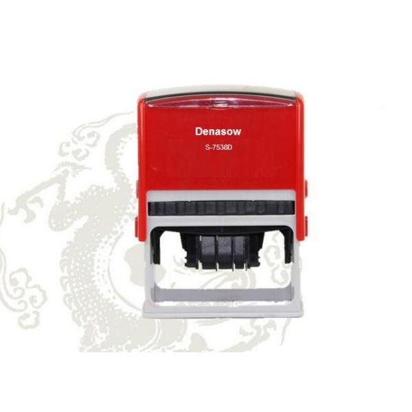 2015 New Design 73X58mm Denasow Self Inking Name Stamp /date stamp ,Rubber Pocket Stamp Printer