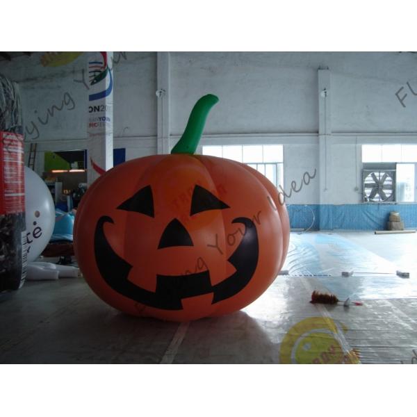 Inflatable Vegetable Shaped Balloons , Air Tight 2.5m Inflatable Pumpkin