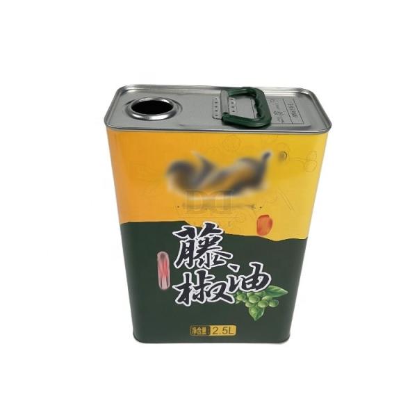 DADI Food Grade Olive Oil Small Tin With CMYK or Offset Printing Food Oil Can