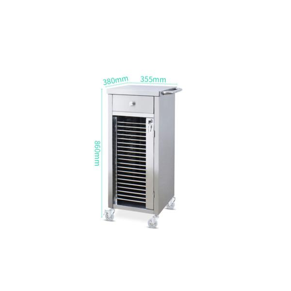 Stainless Steel Nurse Hand Cart , Medical Clinic Record Trolley
