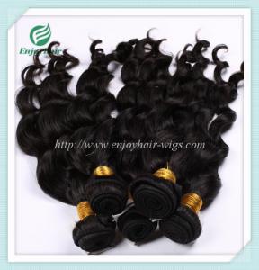 China Malaysian 5A virgin hair loose wave weft natural color(can be dye) 10''-26''hair extension on sale