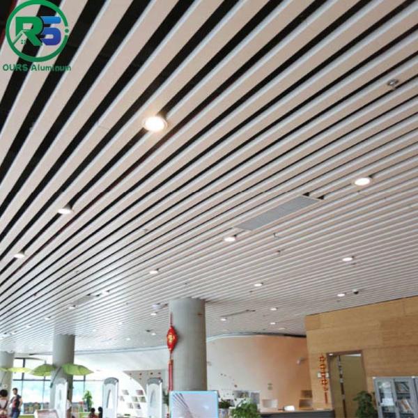 Square Tube Linear Suspended Metal Ceiling For Decoration Fireproof