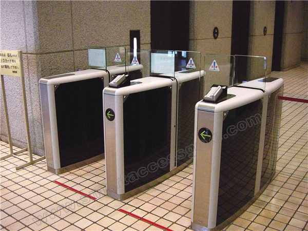 Retractable Flap Barrier Gate / Access Control Security Turnstiles