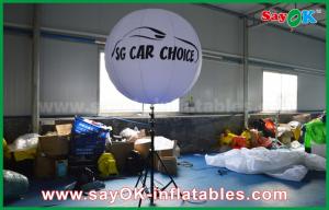  1.5m WHite Iron Inflatable Light Decoration Tripod Standing Balloon With Print Manufactures