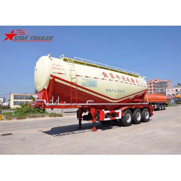 Air Discharge Carrying Dry Bulk Cement Trailers , Durable Cement Tanker Truck