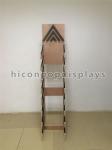 Snowboard Longboard Retail Store Fixtures Wooden Skateboard Display Stand