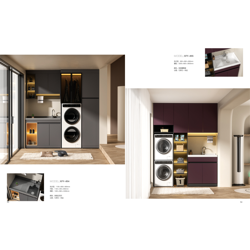 Customizable Waterproof Stainless Steel Washing Machine Cabinet