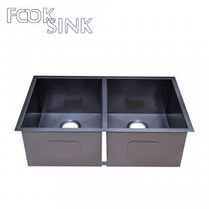  Nano Black PVD Stainless Steel Sink For Apartment Manufactures