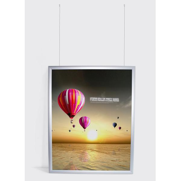 A3 Size Snap Frames For Posters , Wall Mounted Aluminium Poster Frames