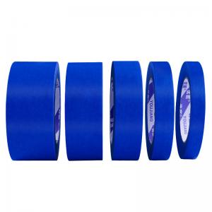  Outdoor Blue Crepe Adhesive Tape Delicate Surface Masking Tape ODM Manufactures