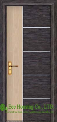 Inward Swing Type PVC Wood Doors, with door frame/ door architrave/Hardware