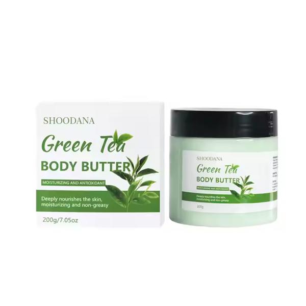 Body Care Cream for Dry Skin Private Label Moisturizing Hydrating Plant Green Tea Lotion Repairing Green Tea Body Butter