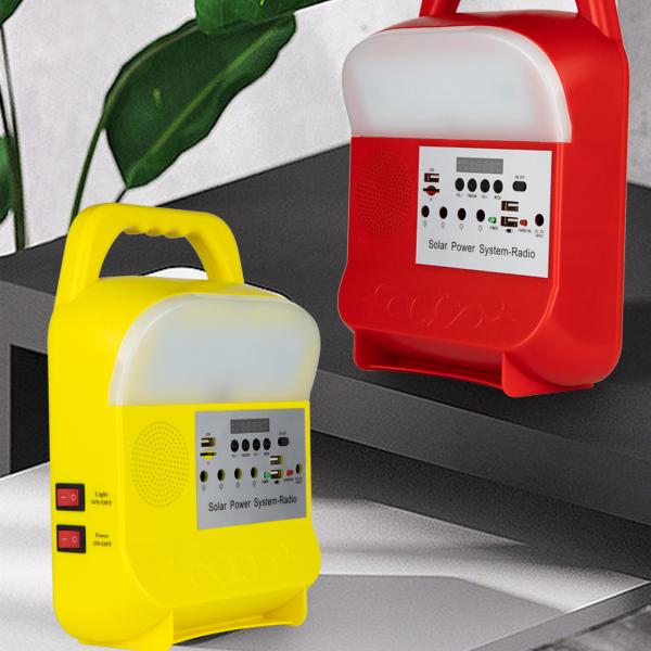 Power Generator Camping Solar Energy System Kit 3pcs Portable