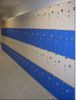 Wear Resistant Beige 4 Layer Changing Room Lockers PVC Material For Factory