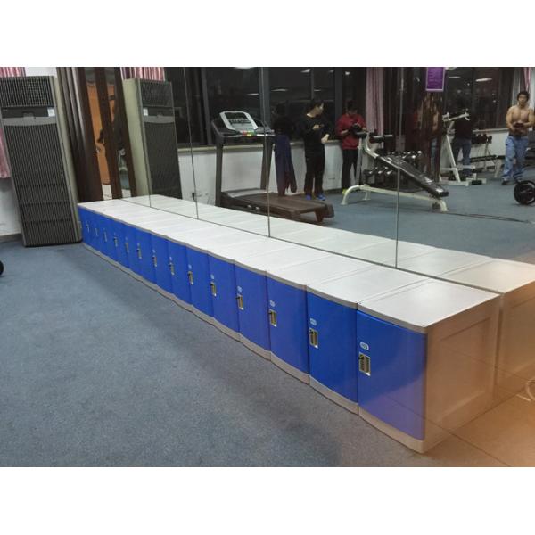 Rustproof Clover Keyless Plastic Gym Lockers 5 Tier 1810 * 310 * 460mm