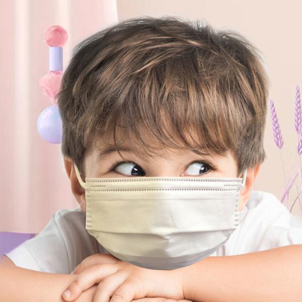 Baby Embossed Printing Kids 3 Layers Disposable Face Mask