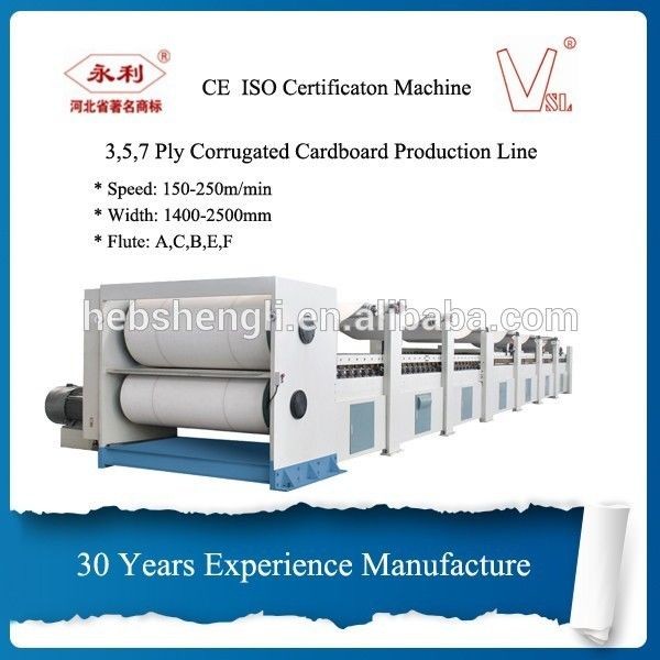 200 M/M Corrugated Carton Production Line , Corrugated Box Manufacturing Unit