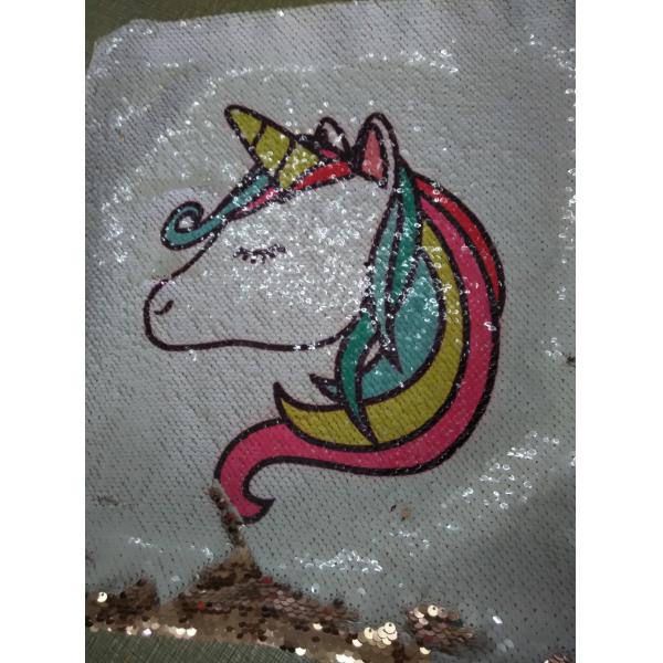 Two Sides Reversible Sequin Pillow Unicorn Printing Pillow Cases For Sofa And Home Decoration