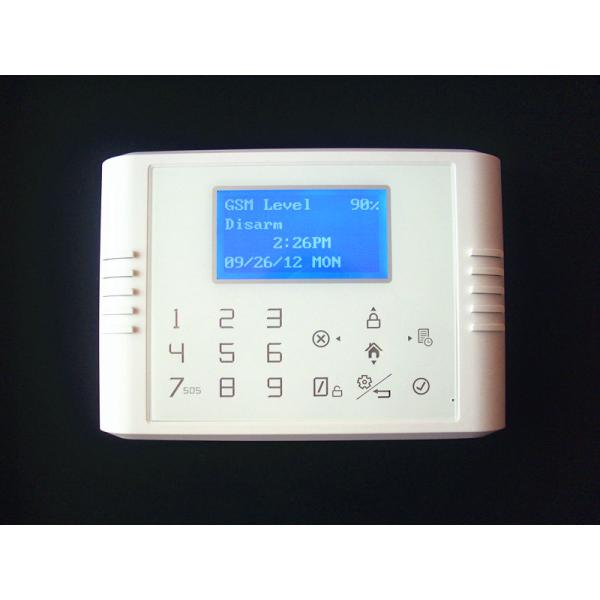 Quad-Band GSM+PSTN Dual Network Touch Keypad LCD Display Wireless Home Alarm System
