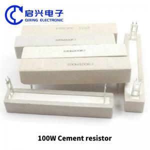  China factory Resistor 1W 2W 3W 5W 11W 15W 17W 20W 25W ceramic Cement Resistor Cement Resistors Manufactures