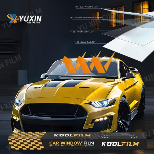 Dark Nano Ceramic Window Film For Car Privacy Protection 152cmx30m Wholesale