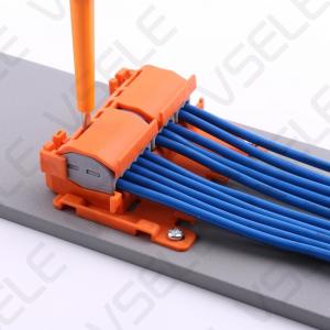  DIN35 Guide Rail Connector Carrier / Orange Strain Relief Plate Insulation flame Manufactures