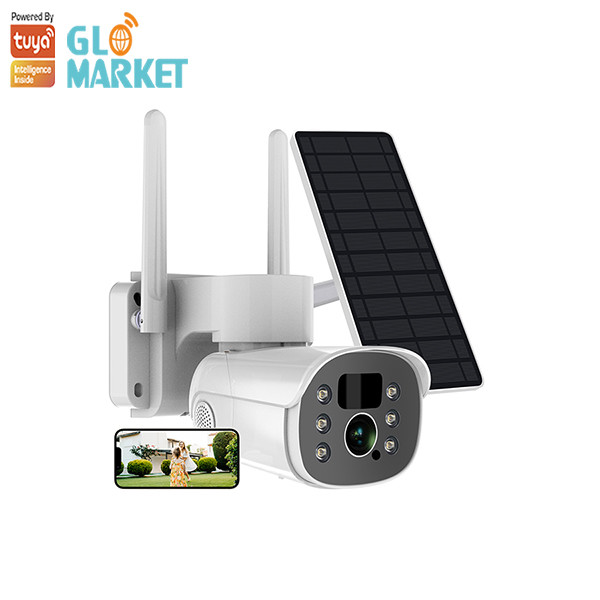 Glomarket Tuya Solar PTZ Camera Two-way Voice Intercom HD Support APP Control Outdoor Waterproof Smart Camera