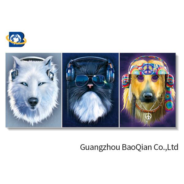 Clear Vivid Animal 3d Photo For Home Wall Decor , 3d Flipped Changing Wall Art