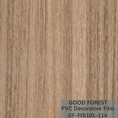 Flowability PVC Decorative Film Scratch Resistance Wooden Grain