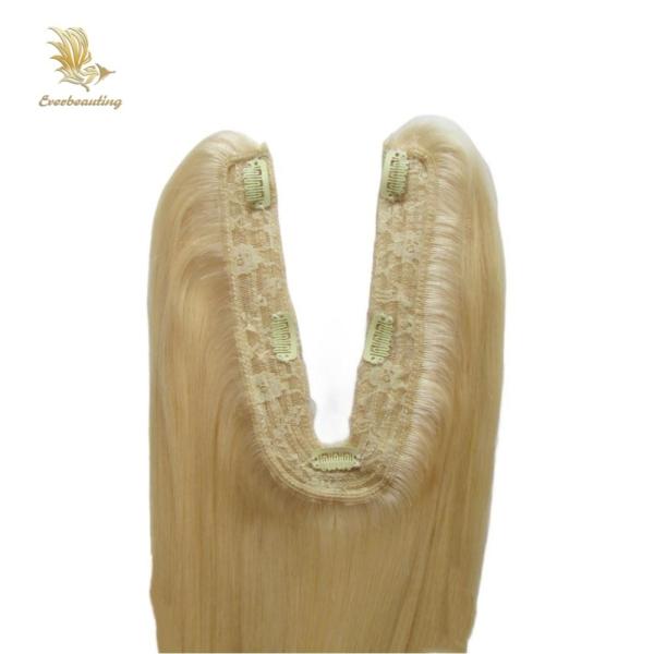 Blonde Straight Texture U Part Closure US Topper for Hair Extensions