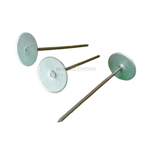 Galvanized Steel Duct Liner Pins 4 Inch For Air Duct Fiberglass Insulation