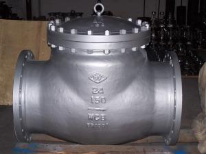  High Performance API 598 Test, ANSI B16.10, A216 WCB swing check valve ISO&amp;CE certificate Manufactures