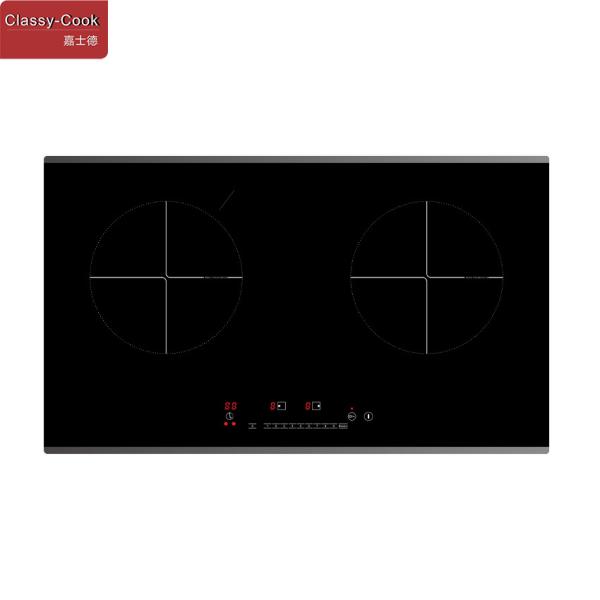 220V Double Induction Burner Cooktop Food Kitchen Cookwares Set
