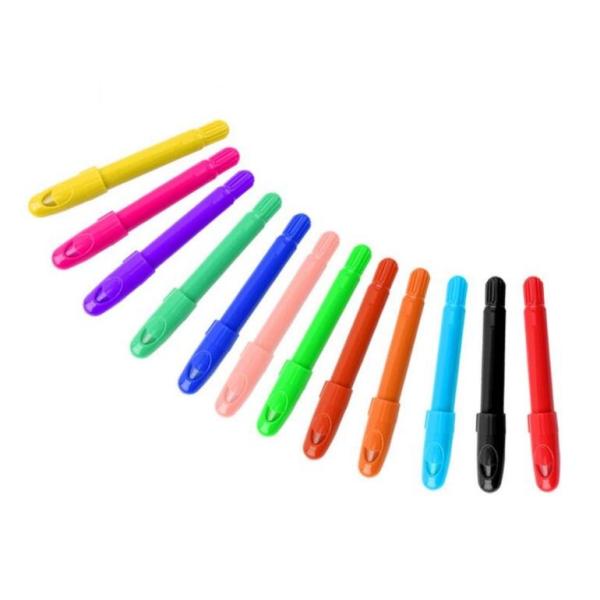 6 Color Nontoxic Wax Crayon/Eco-friendly fancy colored Non-toxic wax crayon set