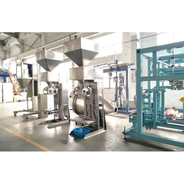 Semi automatic Weighing Filling Sealing / Sewing Machine 25Kg Bagging Machine