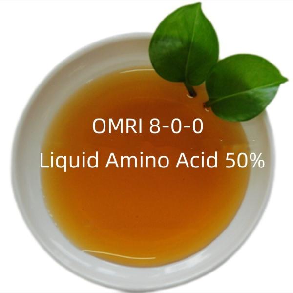 Organic Liquid Fertilizer Solution With Total Amino Acid 30%-50% And 50% Peptides