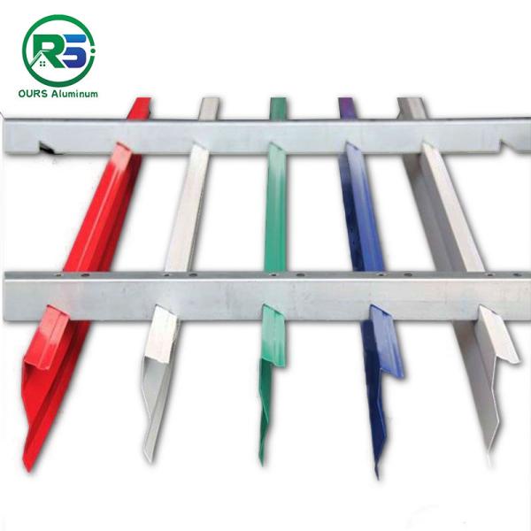 Metro Station Suspended Metal Ceiling Alum Linear Metal Open Linear Metal False Ceiling Tiles