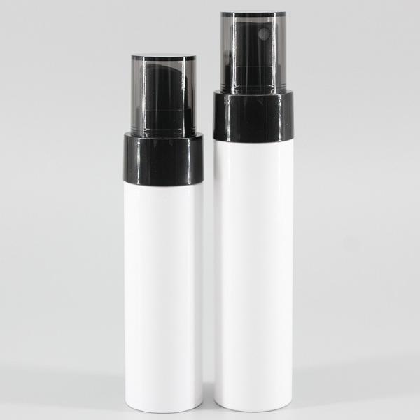White Cylinder 12g 70ml PET Plastic Spray Bottle