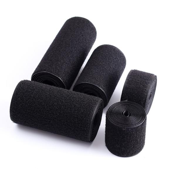 Black And White Sewing Hook And Loop Glue Free Sew On Hook And Loop For Clothing Luggage