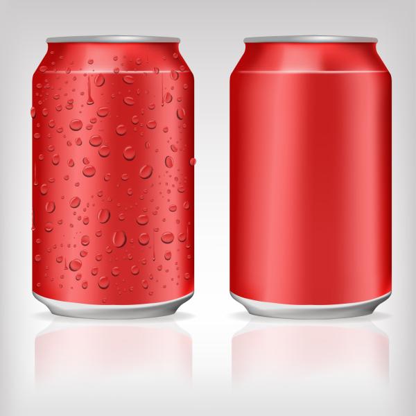Red 473ml Empty Aluminum Cans For Drinks Jima Diameter Neck 52mm