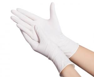  Non Allergic Soft Disposable Nitrile Gloves Powder Free / Powdered Chemical Resistance Manufactures
