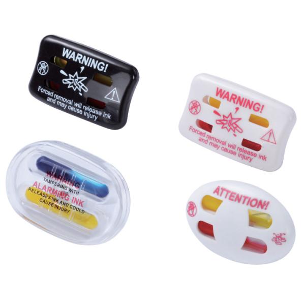 Ink Hard Tag Clothing Security Tags EAS Clothes Round Alarming Security