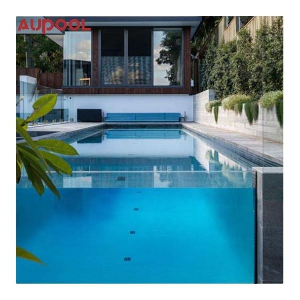Customizable Above Ground Glass Enclosed Swimming Pools with High Light Transmission