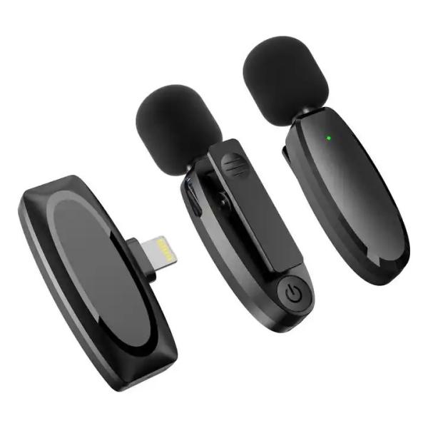 2.4Ghz Mini Microphone No App Needed Lavalier Wireless Microphone For Iphone