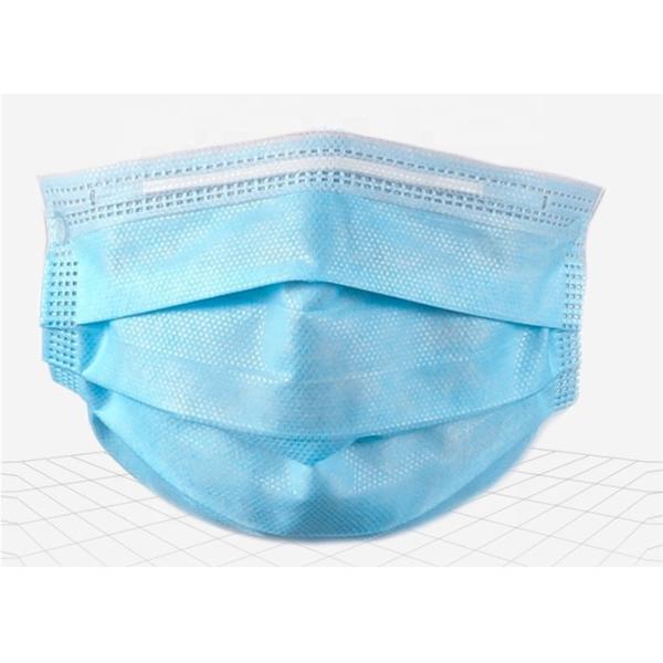 Civil Disposable 3 Layer Face Mask Skin Friendly Fiberglass Free Comfortable Wearing